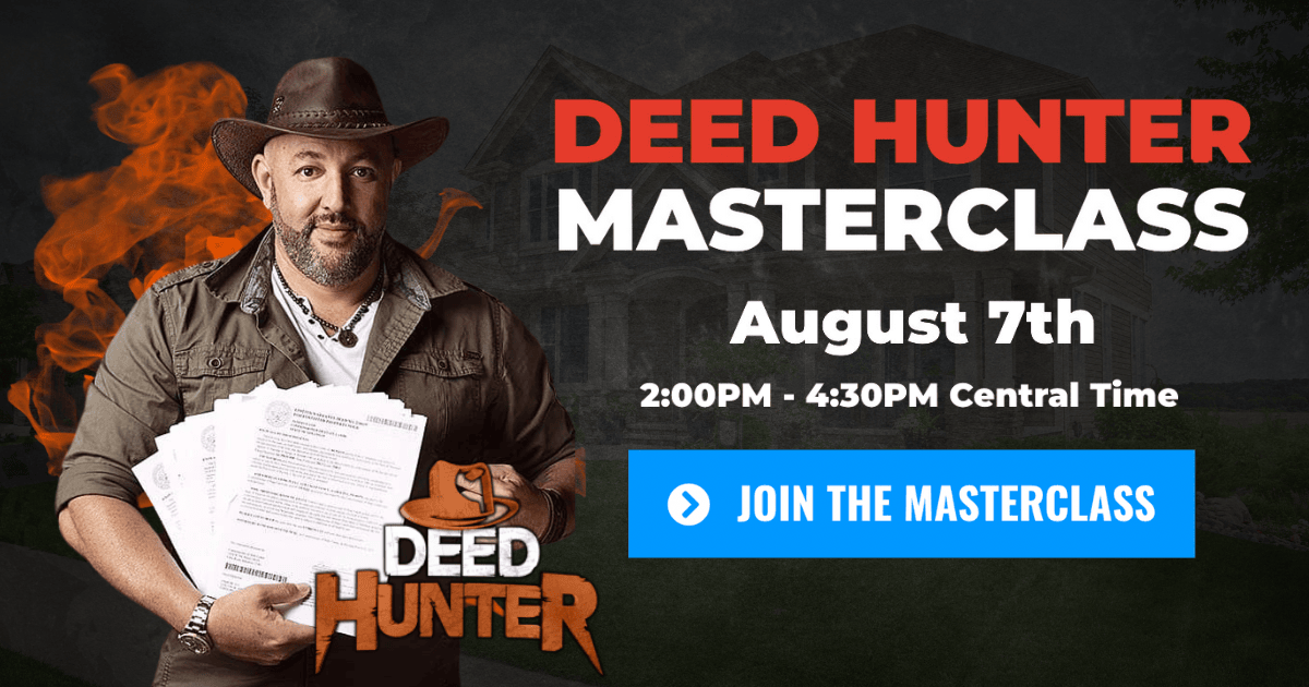 Deed Hunter Masterclass 15 Million OffMarket Properties Waiting for You
